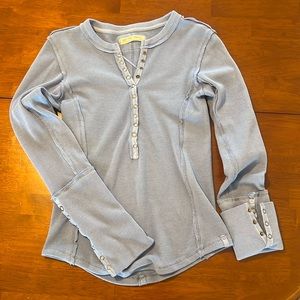 We the free Henley style waffle material.